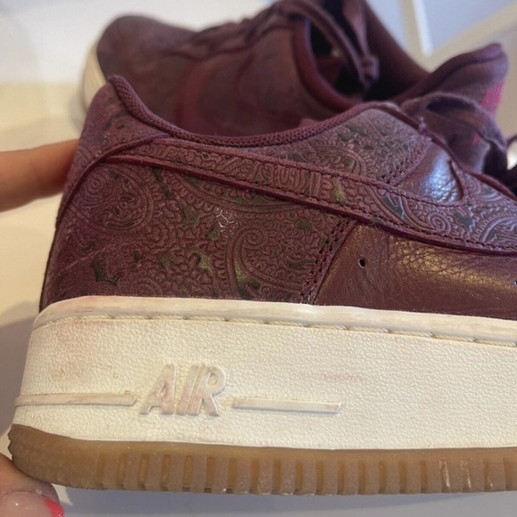Nike Air Force 1 '07 Essentials Paisley Pack Purple Premium Size 5 Rare Womens - Picture 10 of 10